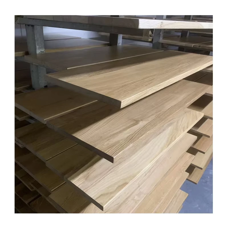 1”-4′ Thickness Natural Solid Oak Wood Stair Tread Solid Hardwood Flooring for Indoor