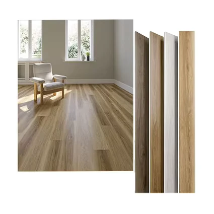 100% Waterproof Wood Effect Natural SPC PVC Click Vinyl Flooring for Home Decoration