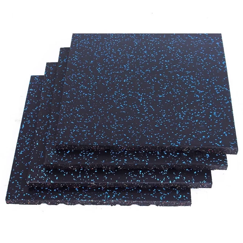 1000 X 1000 X 30mm Thick Full Black High Density Safety Mat Protective Flooring for Gym Free Weights Zone Free Rubber Flooring