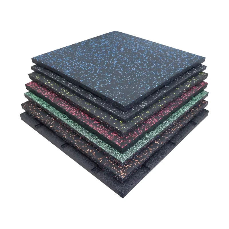100x100cm No Smell EPDM Rubber Tiles 20cm Thick Shockproof Gym Flooring Anti-Slip Rubber Flooring
