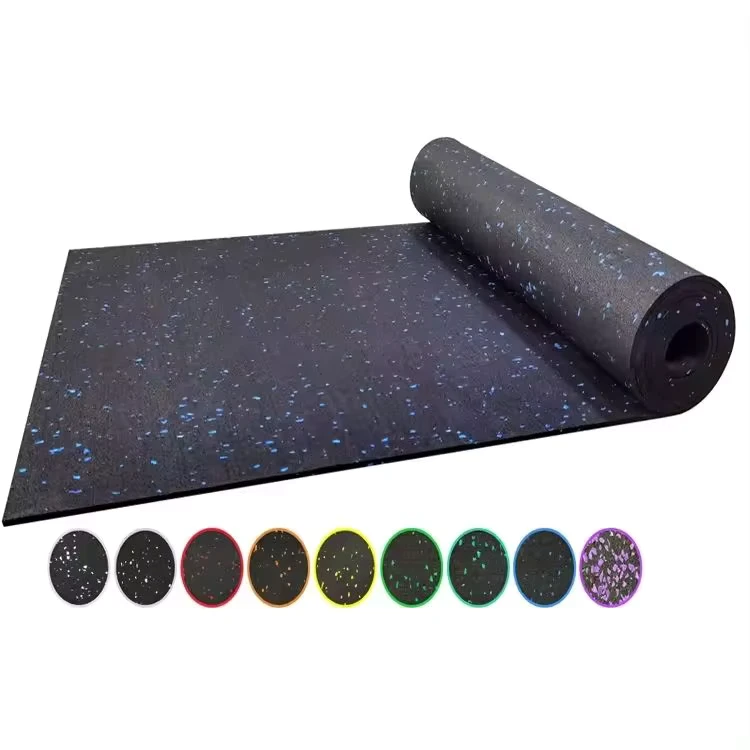 10m Black Rubber Mat Roll Non Slip Walkway Protective Flooring Roll