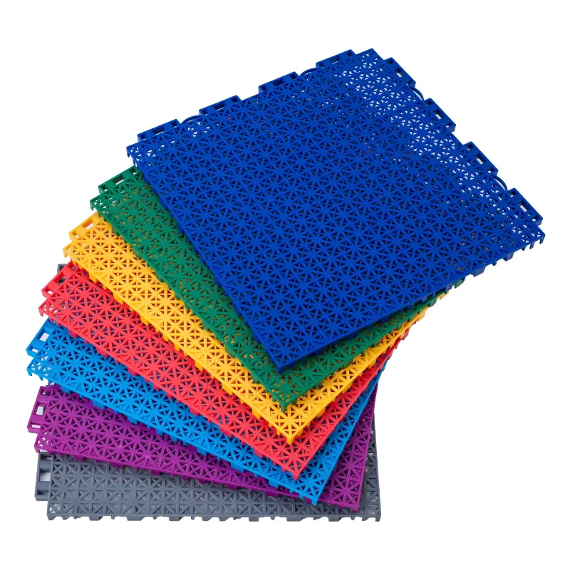 10mm Polypropylene Suspended Flooring for Kindergarten Basketball Court Anti slip Moisture proof Splicing Roller Skating