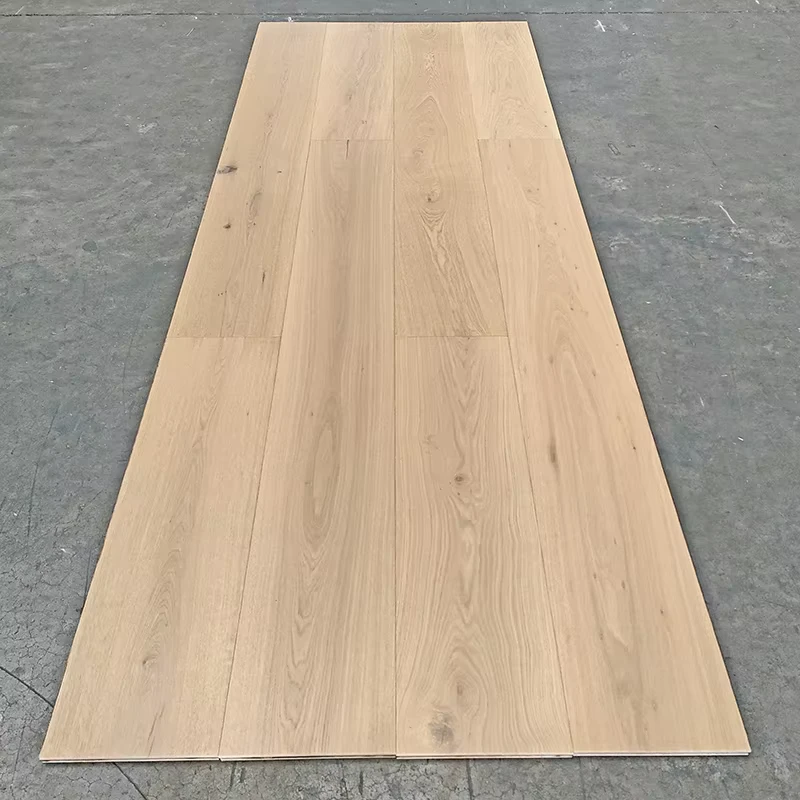 12 Inch Wide 4 mm Wear Layer European White Oak Engineered Hardwood Flooring and Engineer Wood Floor for Home Decoration