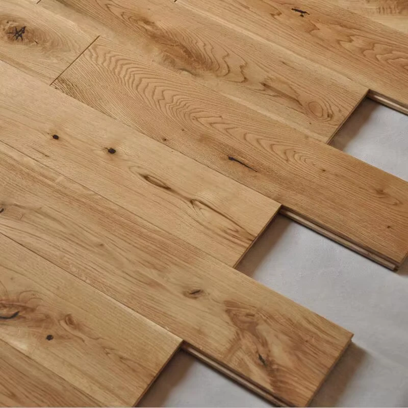 125mm Wide Natural White Oak Solid Wood Flooring