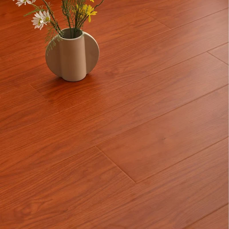12mm Engineered Laminate Flooring Durable for Commercial Use Moisture Resistant Click Lock Wooden Flooring for Home Use