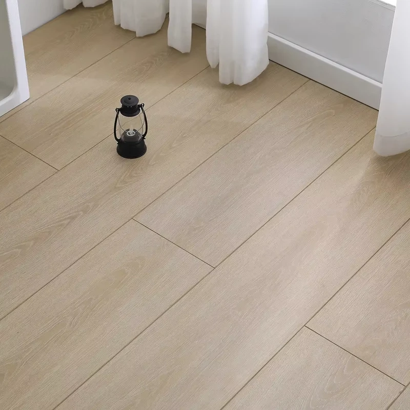 12mm reinforced composite flooring self-installation flooring natural wood color moisture-proof interlocking waterproof