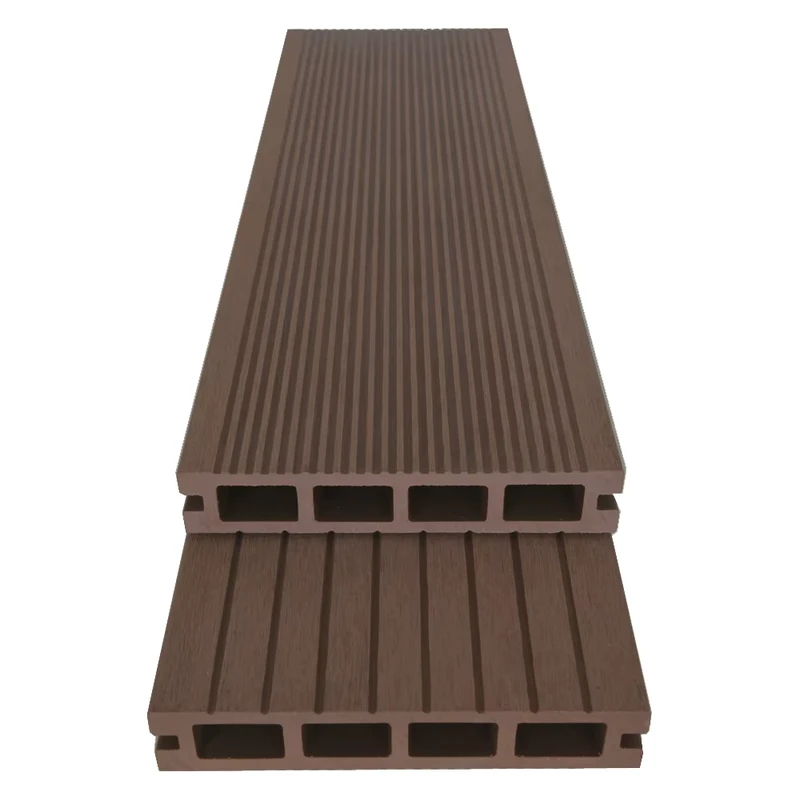 140*25mm Outdoor Hollow Deck Board Wood Plastic Composite Flooring