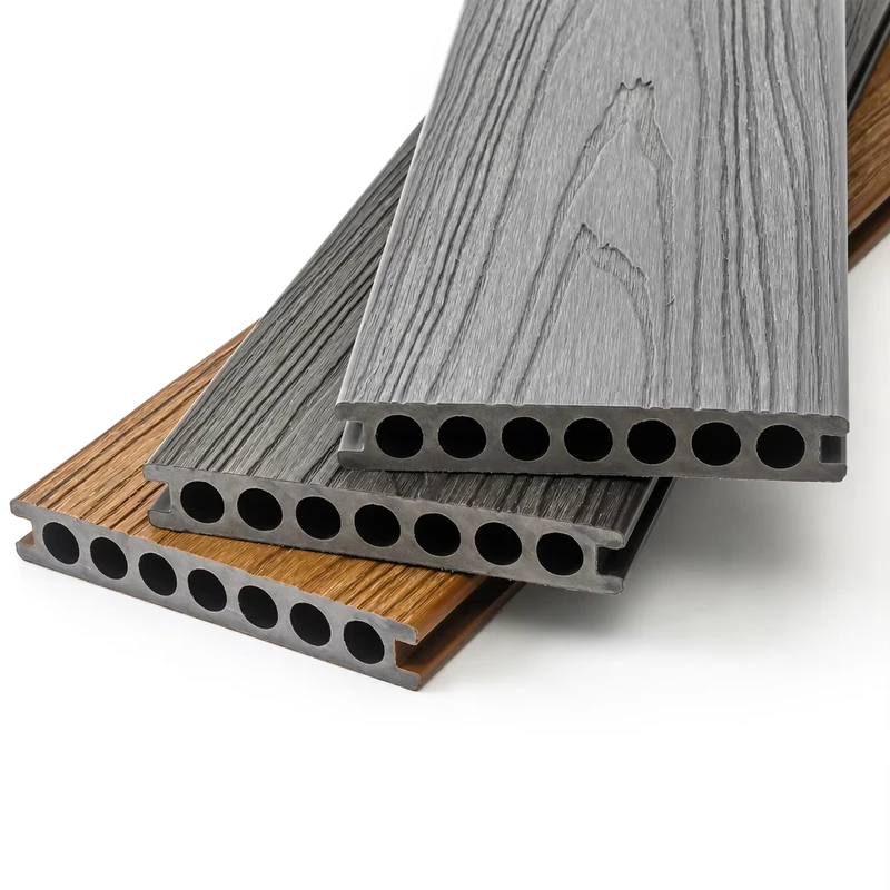 142*22 Co extruded Flooring (7 Holes) Easy to maintain WPC Flooring Suitable for Outdoor Use in Courtyards and Balconies