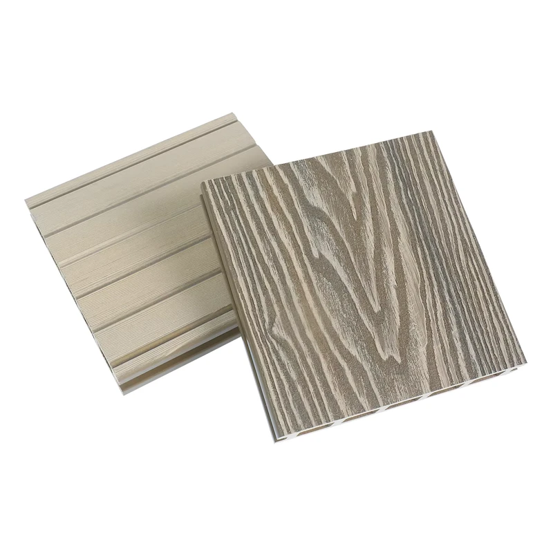 146*25mm Anti-UV Grooved Designed WPC Flooring Wood Plastic Embossed Composite Decking for Outdoors