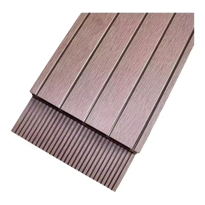 146x21mm Modern Waterproof WPC Eco-Friendly Outdoor Decking Hollow Wood Flooring with Natural Wood Texture for Balcony Garden