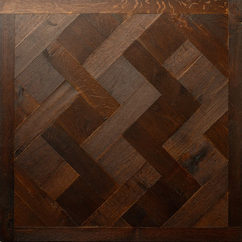 15/4mm AB Grade Oak Wood Floor FSC Waterproof Wear-resistant Versailles Parquet Floor Panels for Hotel and Palace Project