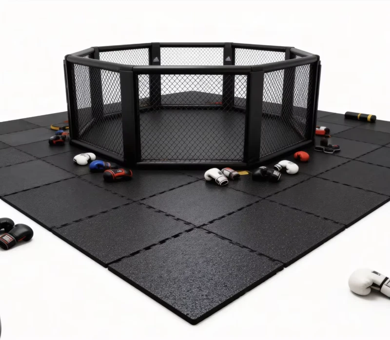 15mm EPDM SBR Interlocking Rubber Tiles Protective Flooring Indoor Outdoor Gym Playground Fitness Center Sports Facility Use