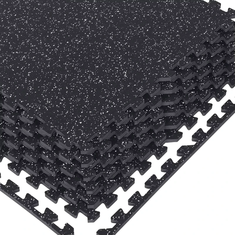 15mm Thick Gym Rubber Floor Mat 2-12mm EPDM Protective Flooring Tiles for Fitness Center