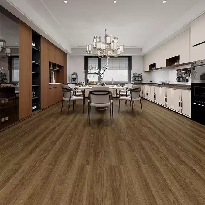 15mm Three Layer Solid Wood Oak Flooring Brushed Finish Home Hotel Decoration Eco Friendly Low Formaldehyde Residential Flooring