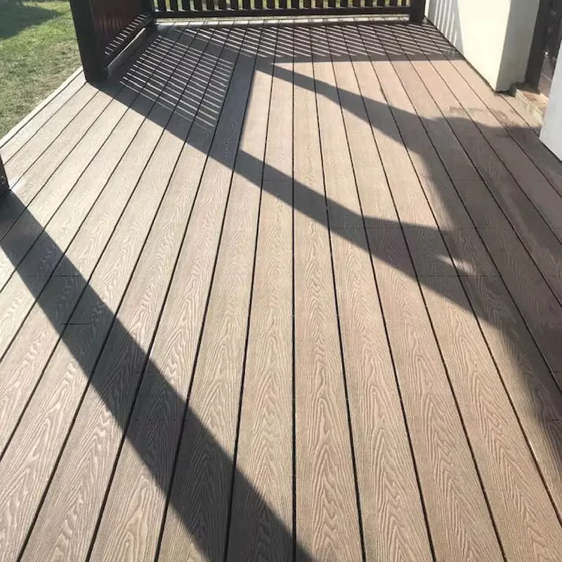 160*24mm WPC Decking for Exterior Decoration Waterproof Fireproof