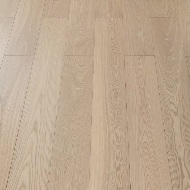 1910mm Modern European Smooth White Oak & Ash Multilayer Engineered Wood Flooring for Home Living Room and Bathroom