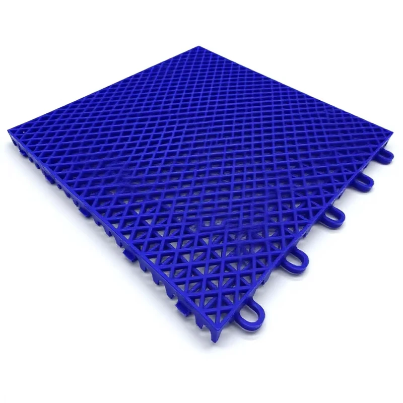 1ft Double-Layer Diamond Interlocking PP Sports Floor Tiles for Basketball Volleyball Badminton Pickleball Courts ASF-03