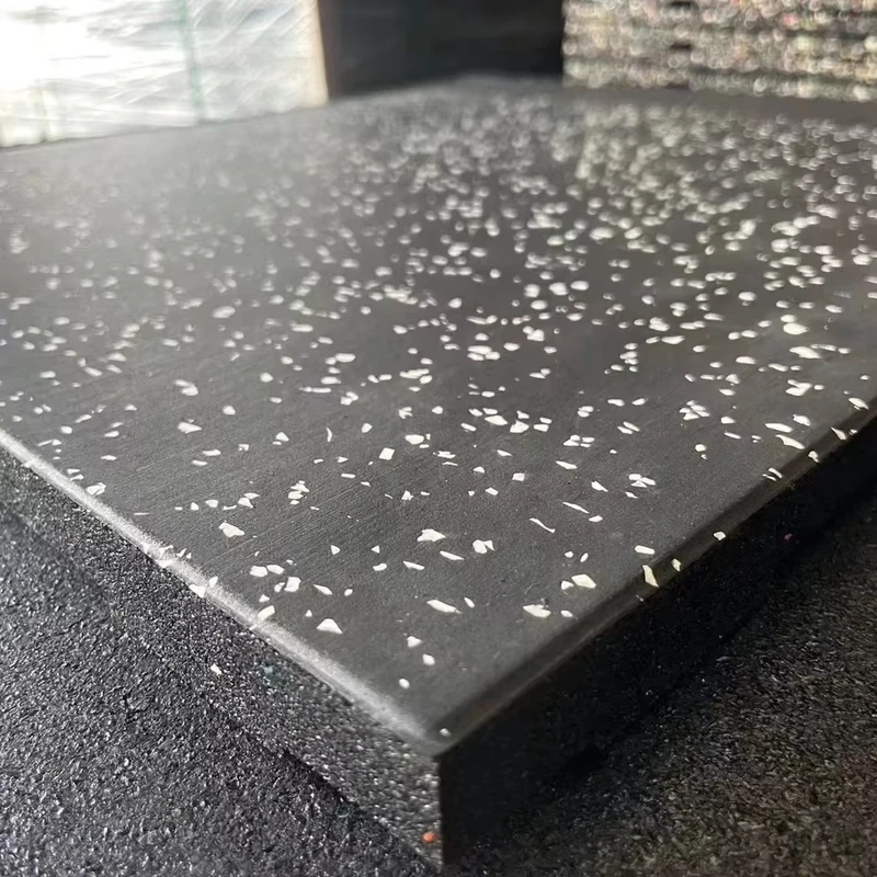 1mx1m Easy to Clean Gym Composite Rubber Mat Flooring Tiles Protective Flooring for Weight Areas