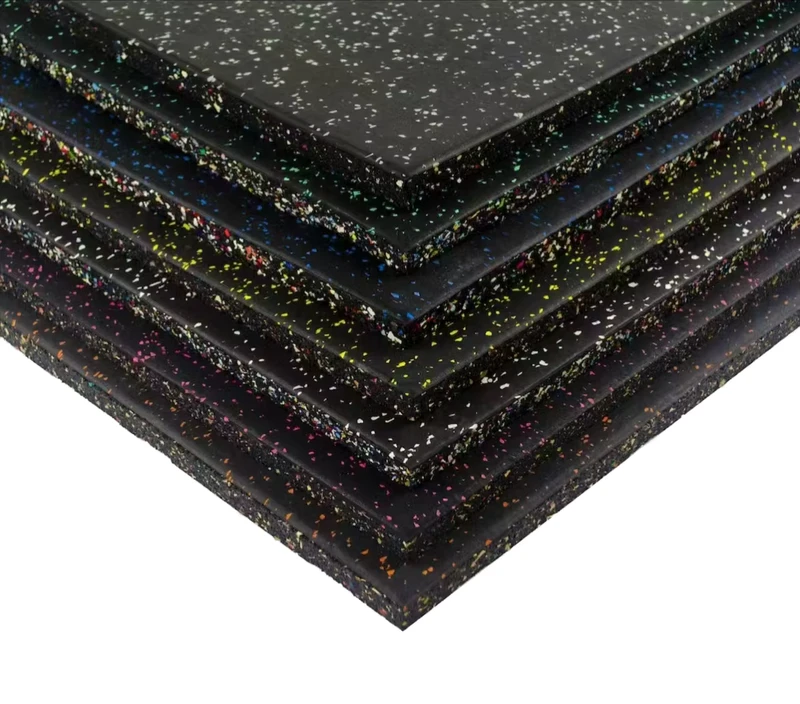 20mm Black EPDM Used Rubber Gym Floor Tiles Sports Equipment Flooring Mats