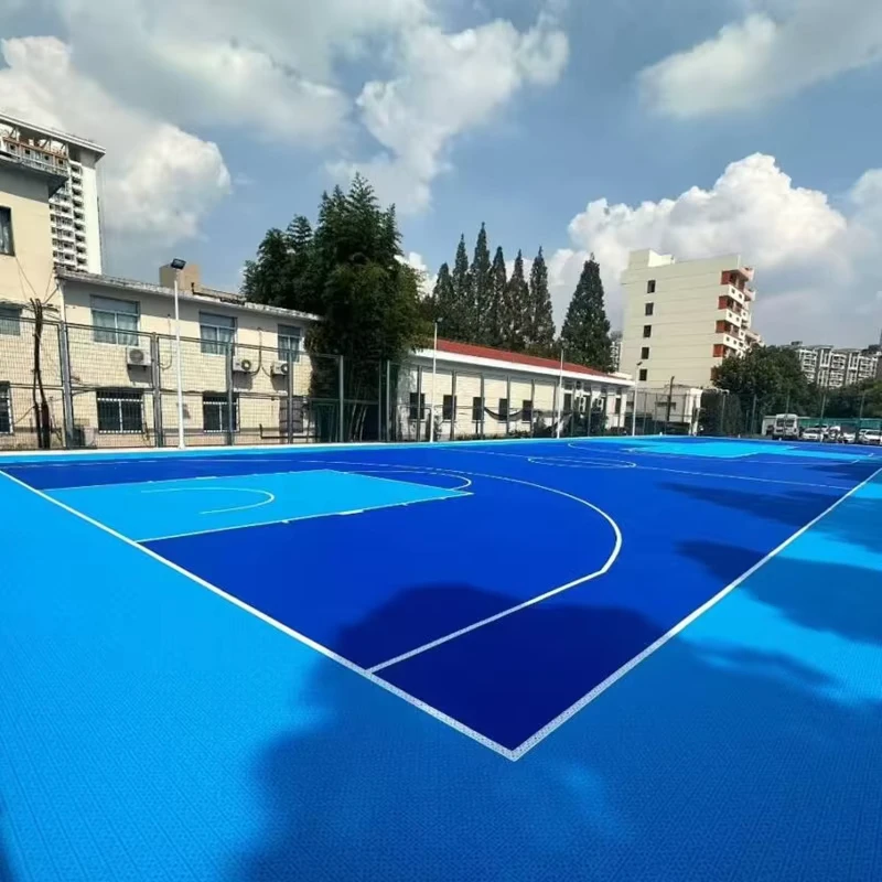 20x25ft Outdoor Multi Purpose Sports Floor Tiles Interlocking PP 16mm Thick CE Certified Eco Friendly Basketball Court Mat