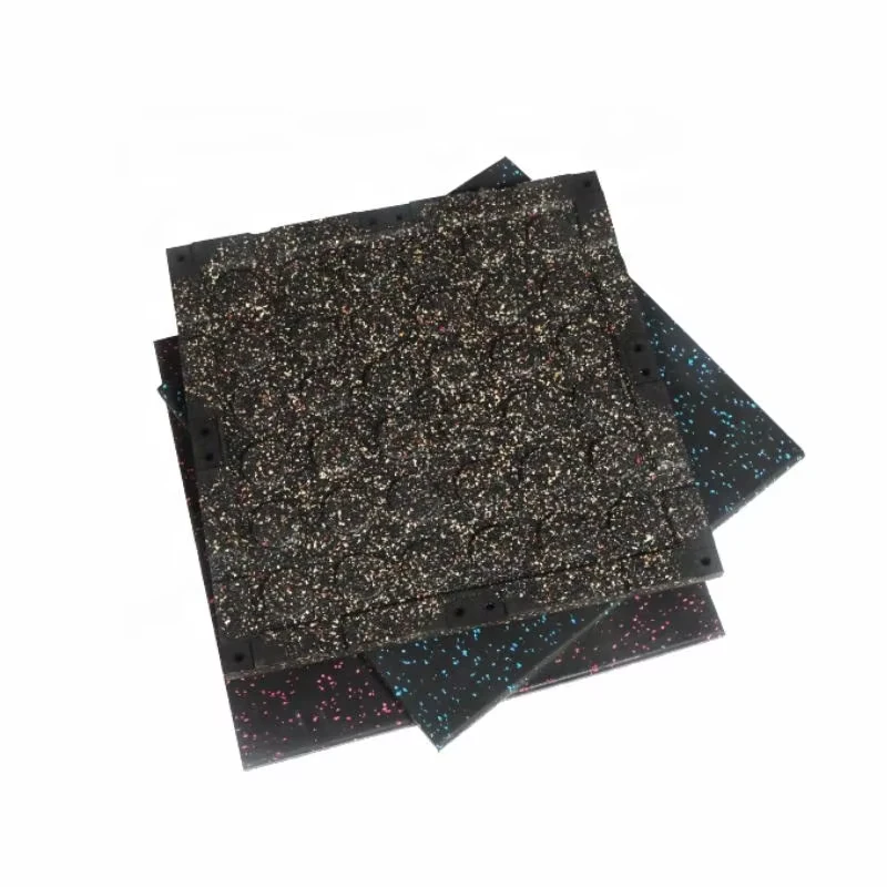 2cm Thick Custom LOGO Indoor Sports Gym Interlocking Rubber EPDM Protective Flooring Mat