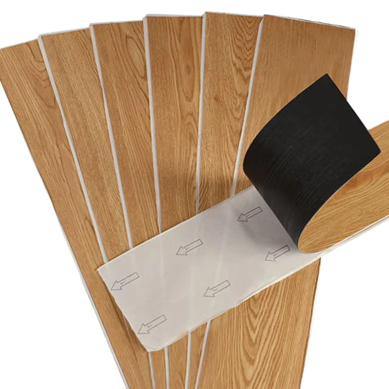 2mm LVT Self-adhesive Peel&Stick Floor OEM Factory Price Waterproof Wooden Luxury Vinyl Plank&Tile Plastic Indoor Flooring