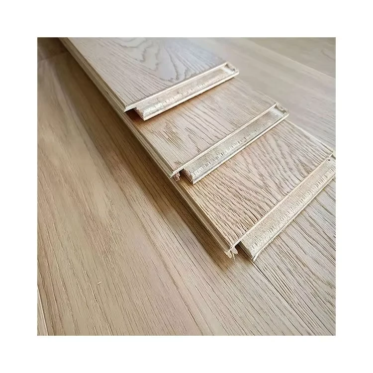 2mm Oak Natural Pine Brushed Residential Engineered Wood Flooring Commercial Grade Coating Wood Flooring