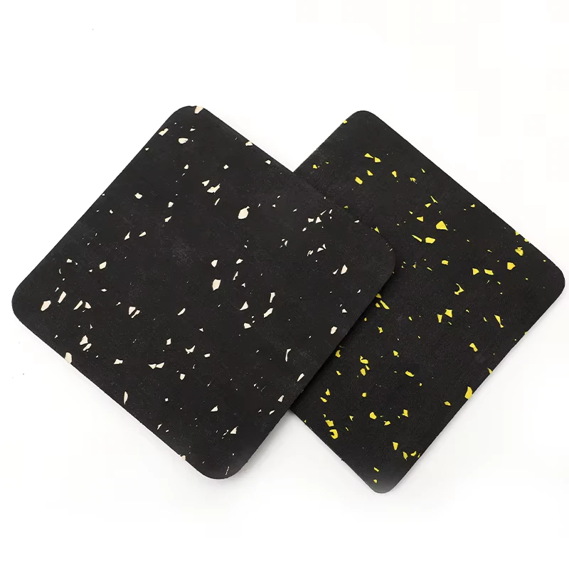 3-12mm Anti Slip Gym Floor Rubber Mat Tiles Wear Resistant Protective Flooring for Fitness Room