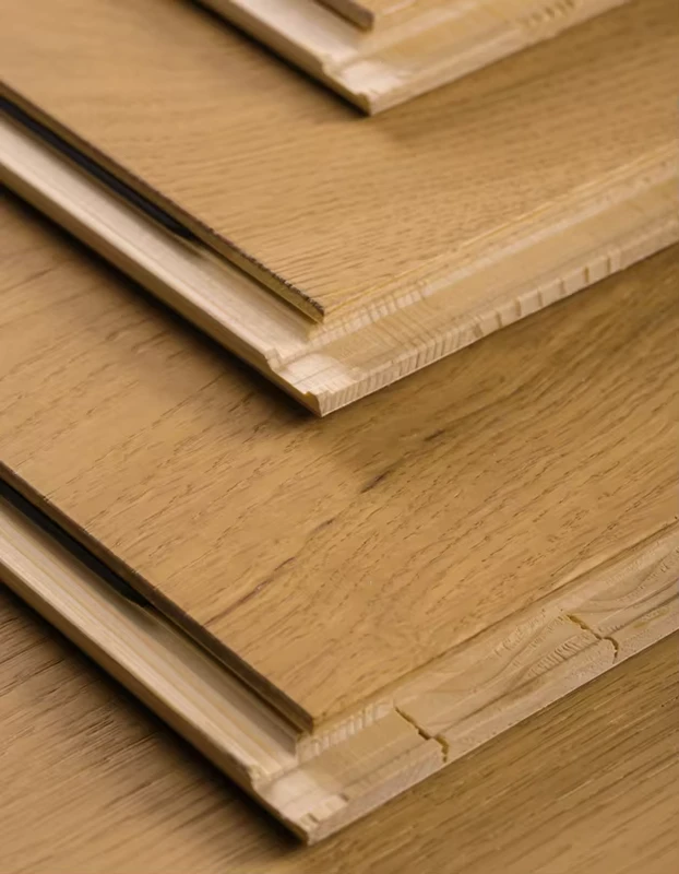 3 layer European Oak Engineered Flooring CD Grade 15 3x192x1910 Saw Cut color Champagne Engineered Timber Floor