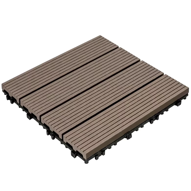300×300 Floor Tiles Engineered Flooring Interlocking Decking Plastic Composite Wood Deck Tiles