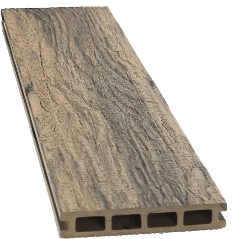 3D Wpc Outdoor Decking Wood Grain Composite Deck Boards Wood Plastic Composite Decking for Outdoor Patio