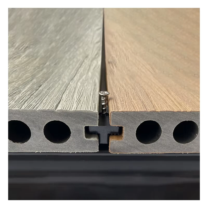 3d Surface Outdoor Wooden Flooring Wpc Composite Decking Wpc Floor Hollow Decking Wpc Deck Tile