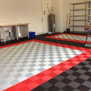 400*400*18mm Anti slip Vinyl Click Interlocking Indoor Garage Floor Tiles & Mats Farm