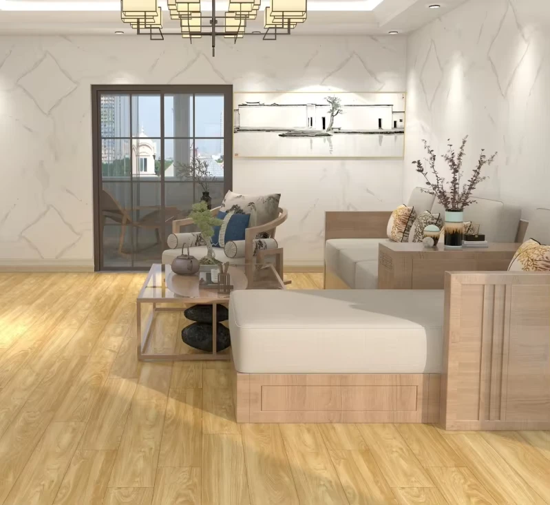 4mm SPC PVC Click Flooring OEM Factory Price Waterproof Wood Grain Luxury Vinyl Plank Tile Plastic Indoor Flooring