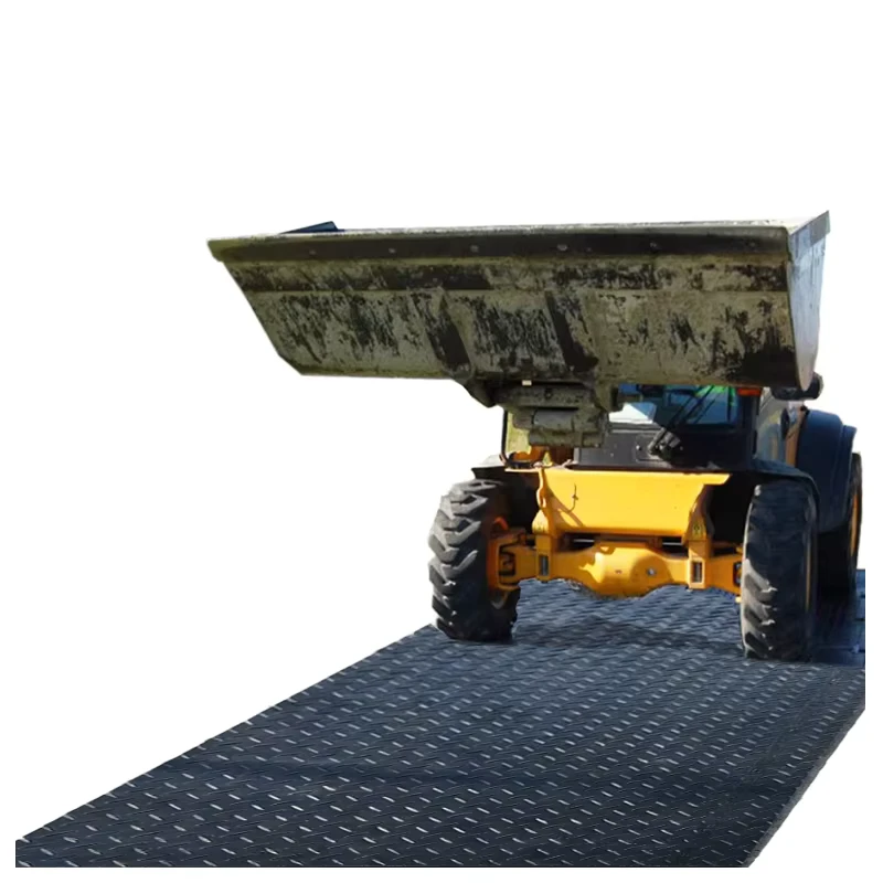 4×8 HDPE Temporary Ground Protection Mat 10mm PE Engineering Plastic Sheets Heavy Equipment Track Mud Mat for Road Floor