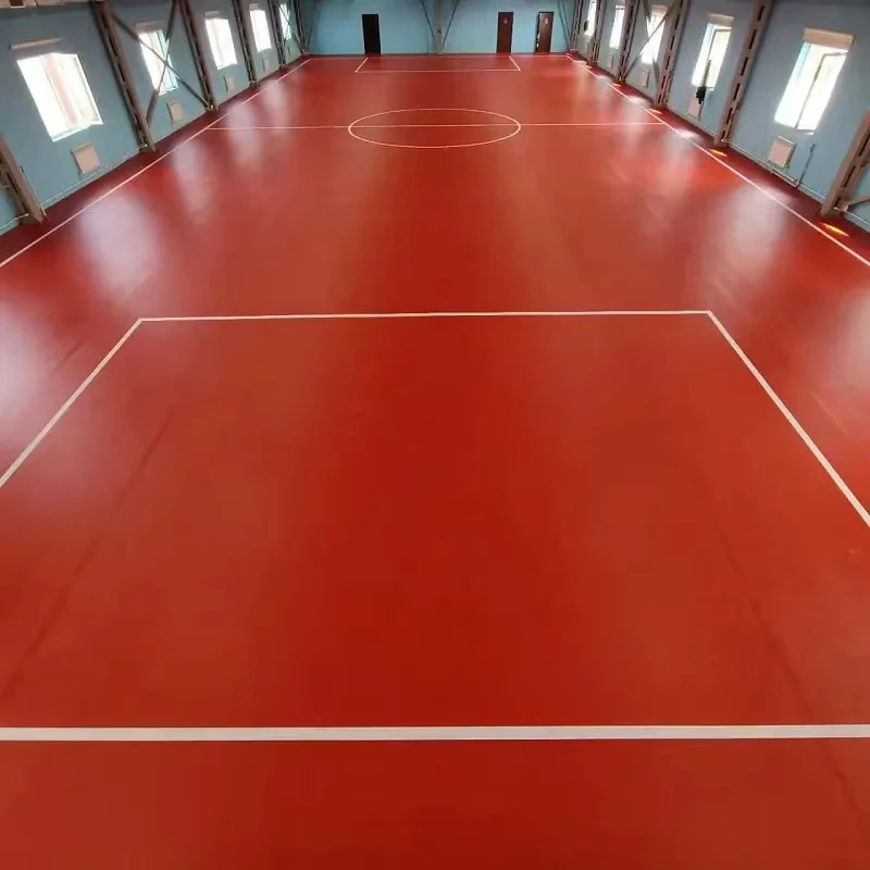 5 Mm Indoor Epoxy Paint Sports Flooring Basketball Pvc Sport Floor Court Mat