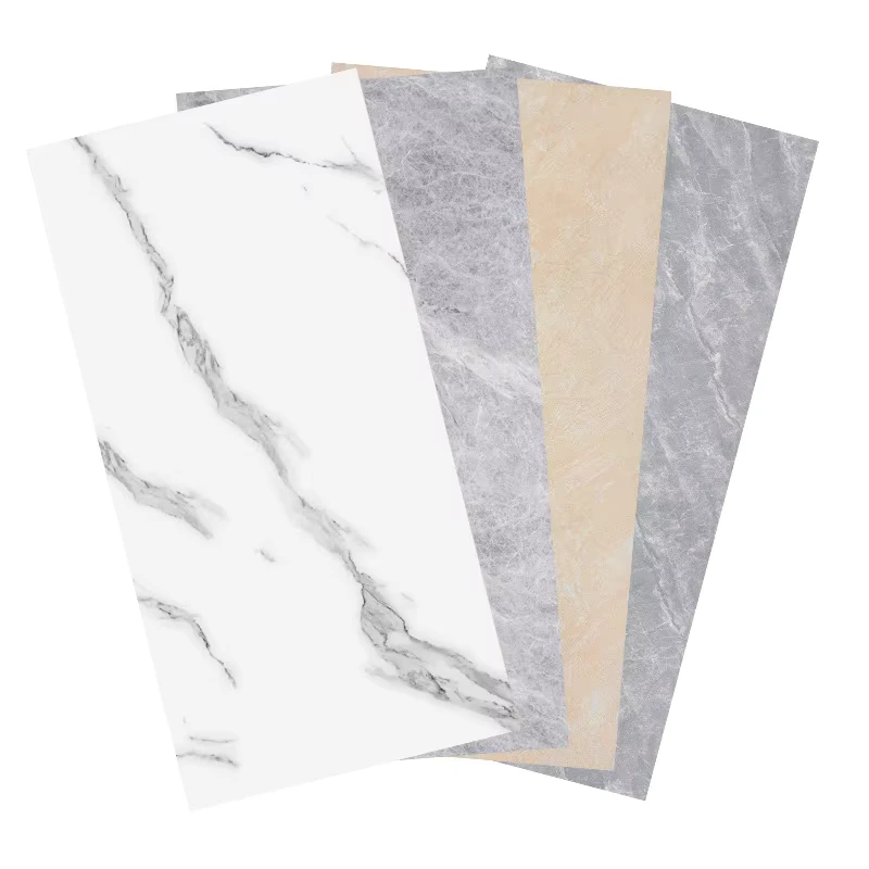 600*1200mm Size Modern Waterproof Wear Resistant PVC Floor Stickers Self-Adhesive Leather Tiles Terrazzo Pattern for Rental