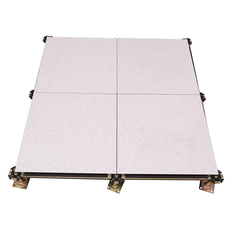 600*600mm Calcium Sulphate Anti Static Conductive Hpl Vinyl Raised Flooring Tile