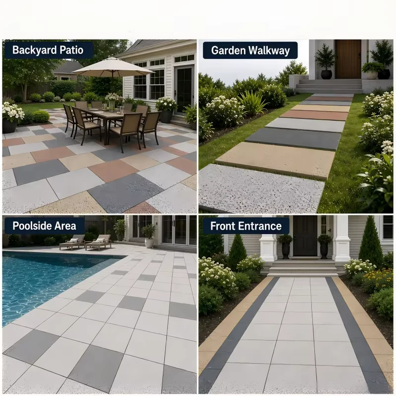 600x1200x20mm Acid resistant square Floor Tiles the Floor Tiles Are Designed for Use in the Garden