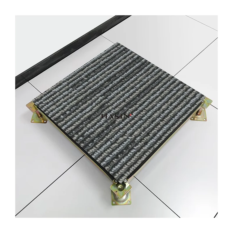 60×60 Resistant Anti Static Raised Flooring Tiles Full Body Porcelain Glazed Carpet Grain Floor Tiles for Data Center