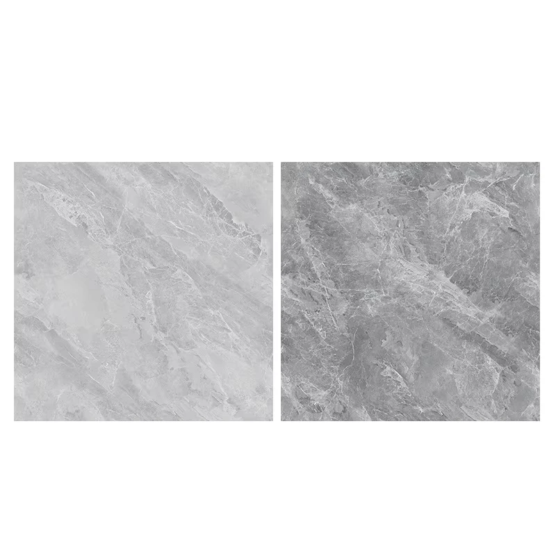 800x800mm Gray Color Full Body Marble Design Super Glossy Surface Floor Tile