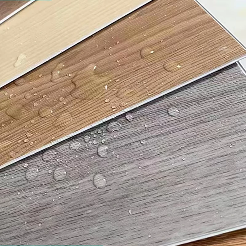 8Mm Thick SPC Flooring With Cork Backing Wood Design Anti Slip Waterproof Scratch Proof Click Lock System for Home