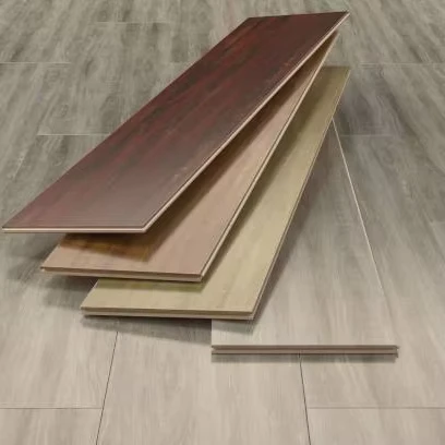 8mm Click Lock EIR Laminate Flooring Modern High Gloss Design for Living Room Floor Covering Badminton Court Mat
