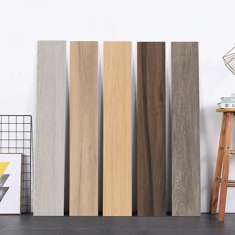 All Porcelain Straight Edge 150x900mm Floor Tiles in Philippines Wood Look Ceramic Wooden Finish Ceramic Tiles