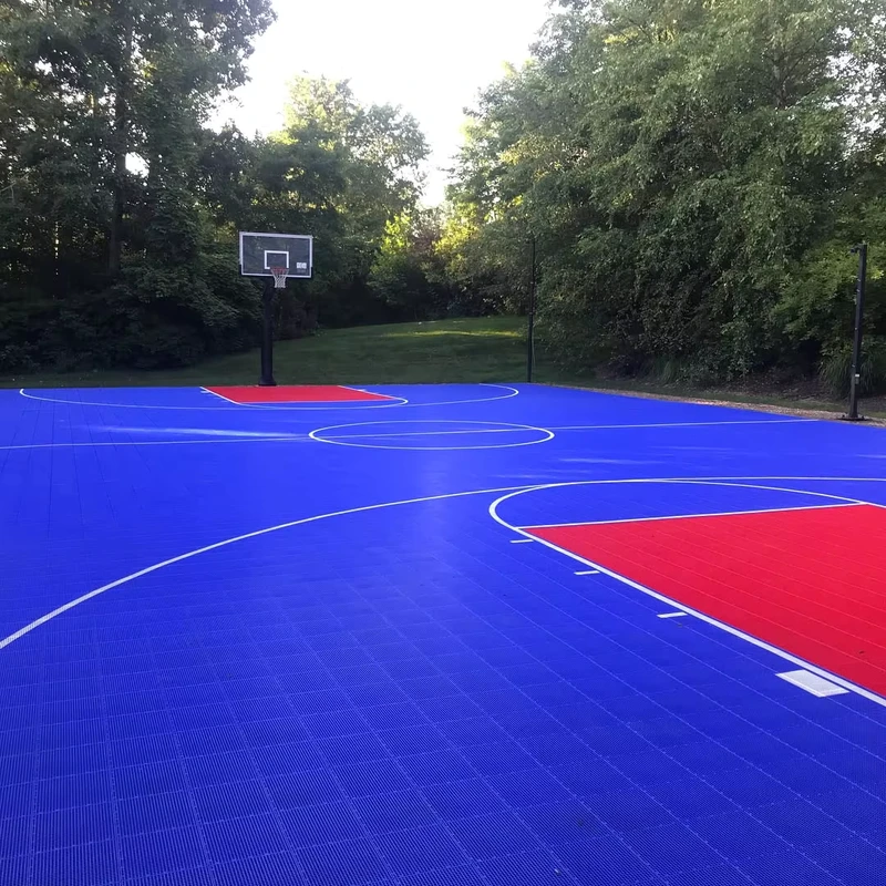 All Weather DIY Home Gym Playground Flooring Tiles Shock Absorption Eco Friendly 15mm Thick Easy Install Interlocking PP Plastic