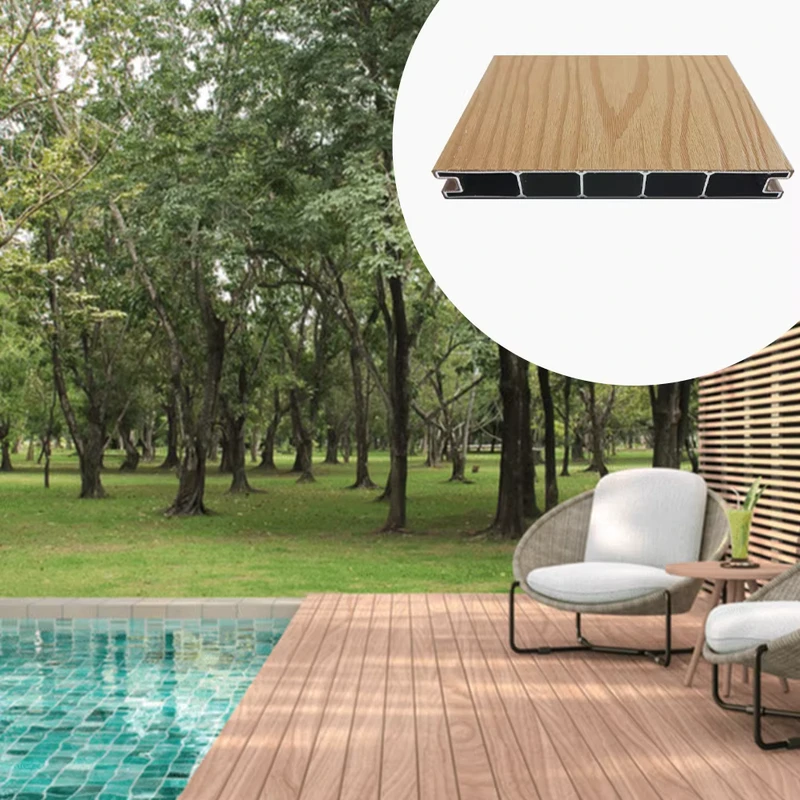 Aluminum Outdoor Decking Sturdy Durable Anti Deformation Waterproof Aluminum Terracce Decking for Scenic Area