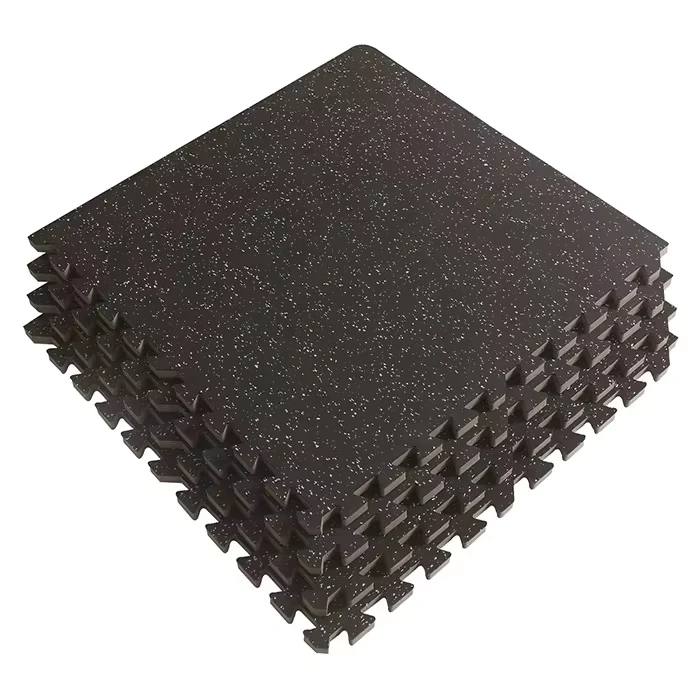Anika Elastic Weight Lifting Gym Rubber Flooring Tiles Gym Rubber Floor Mat With EPDM Granules