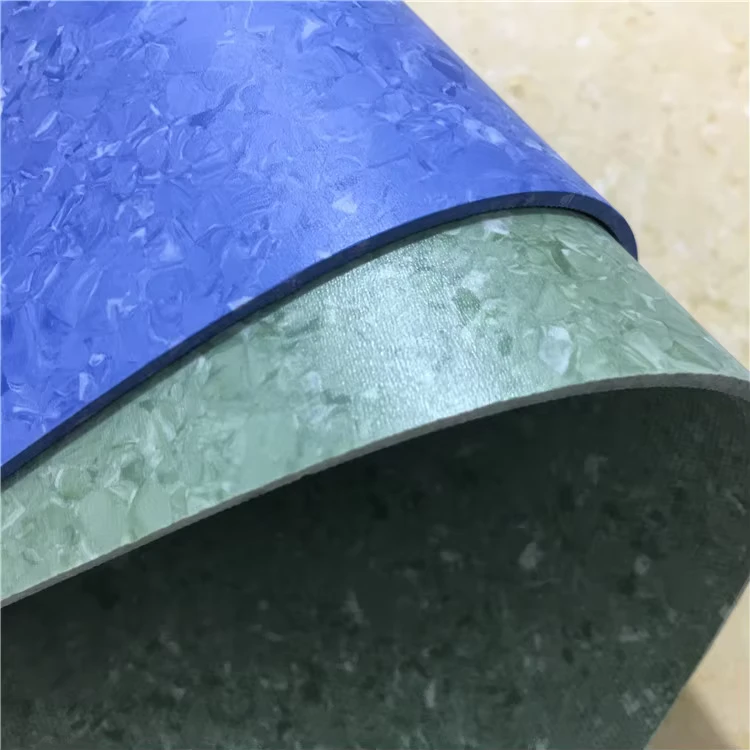 Anti Bacterial Waterproof Fireproof 2mm Homogeneous PVC Flooring for Laboratory Clinic
