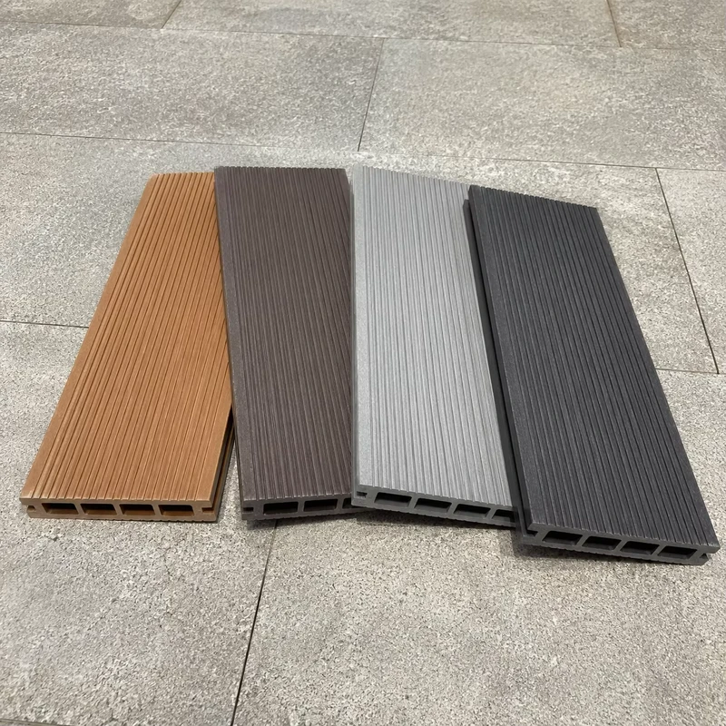 Anti Slip Exterior WPC Decking with Interlocking Wood Plastic Composite Flooring for Park Boardwalk