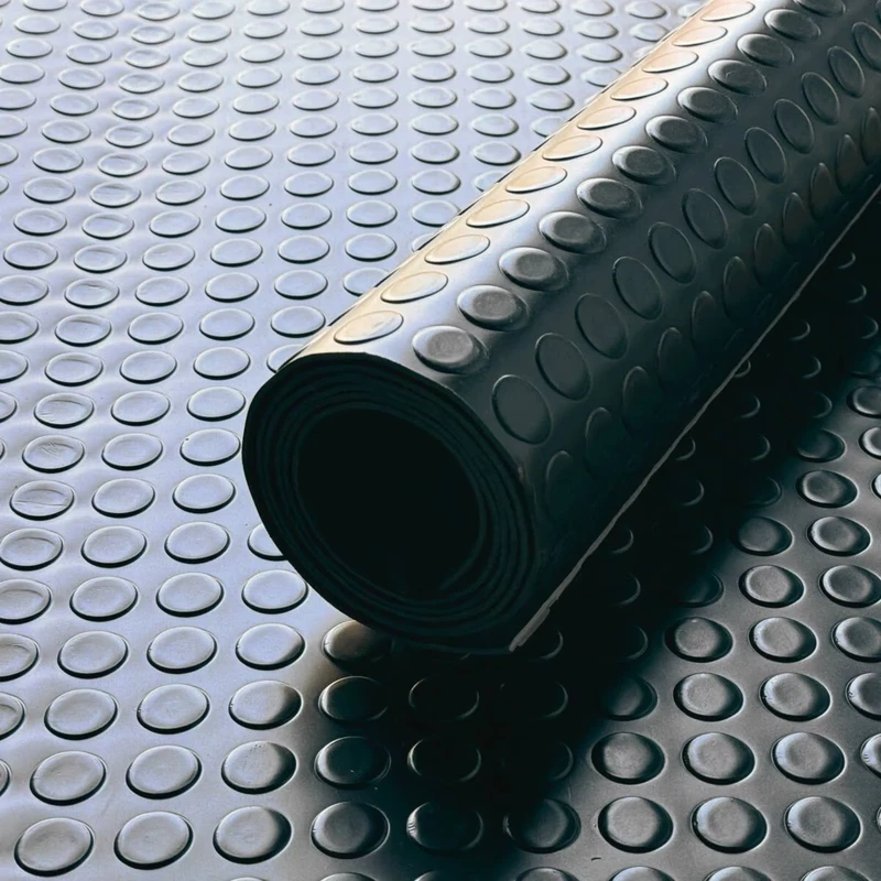 Anti Slip Garage Flooring Matting Waterproof Non Slip Wear Resistant Rubber Flooring Mat Anti Skid Rubber Floor Sheet Mat